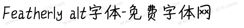 Featherly alt字体字体转换